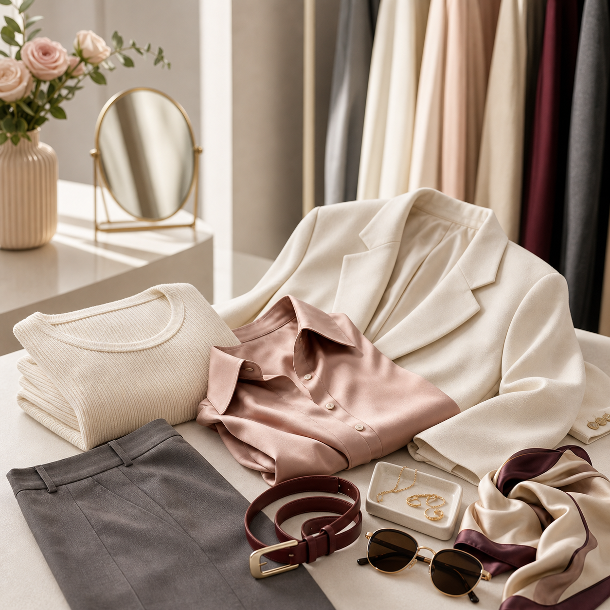 Elegant women's clothing and accessories